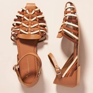 Anthropologie NWOT Woven Leather Sandals